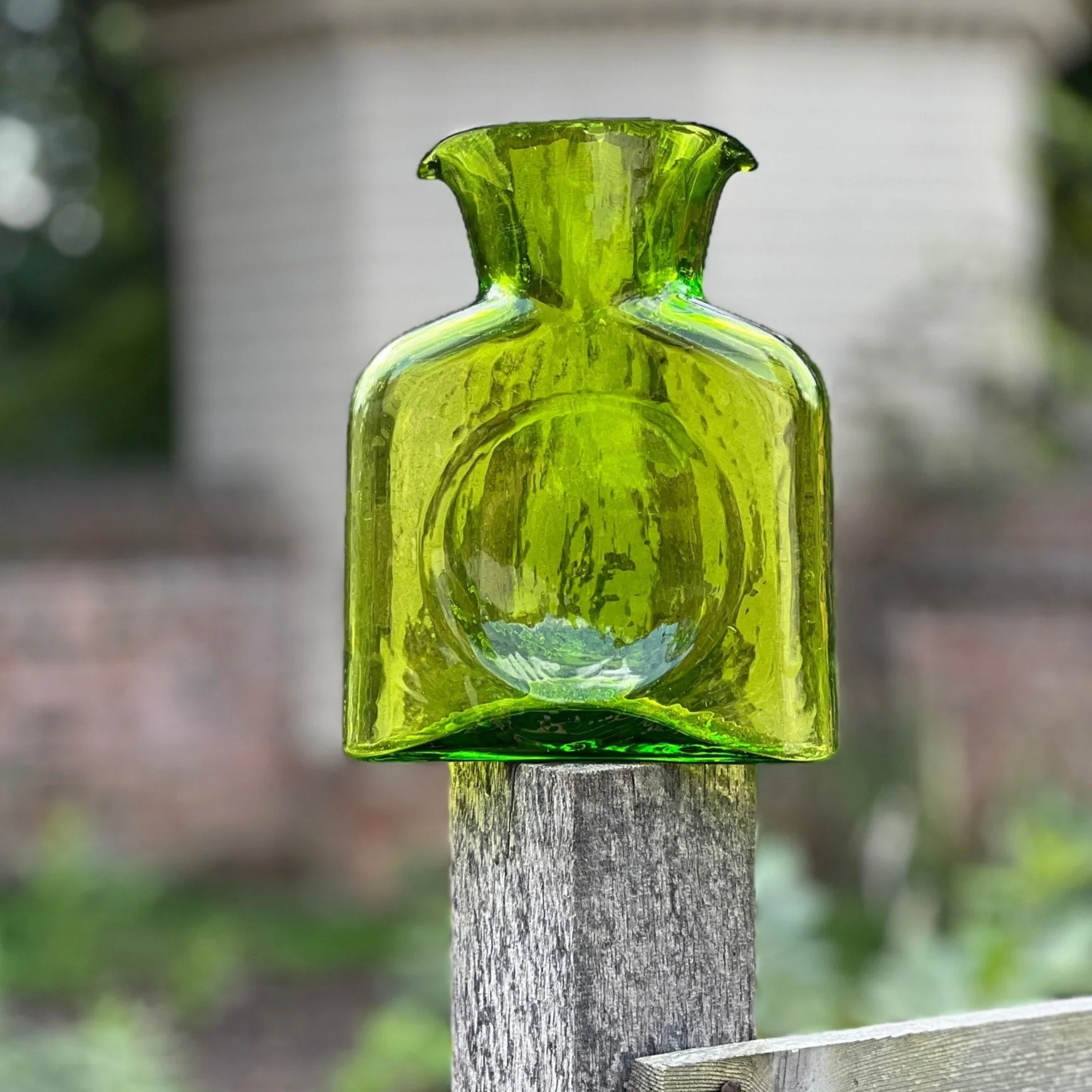 Blenko Water Bottle - Olive Water Bottle - Large or Mini - Image 2