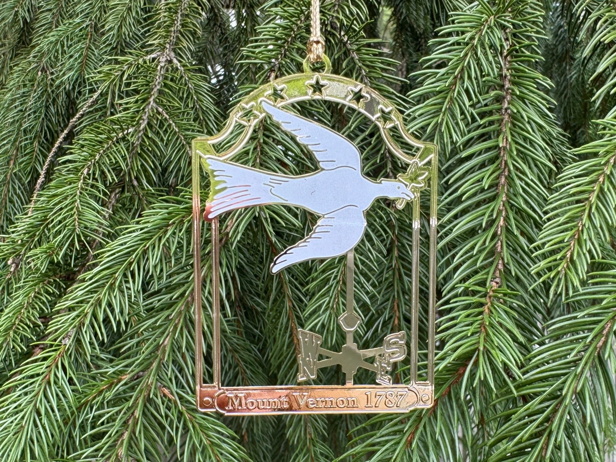 Mount Vernon Dove of Peace Ornament - Image 2