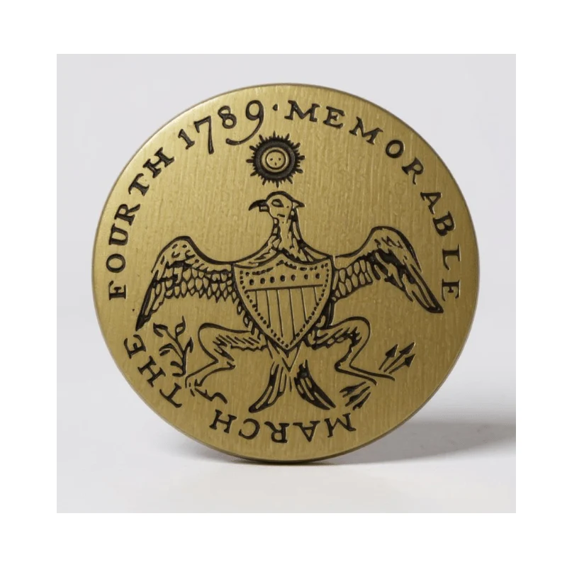 George Washington Inaugural Button- Eagle