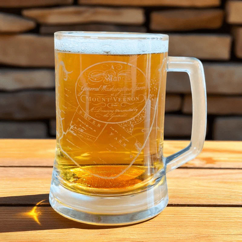 Mount Vernon Five Farms Map Beer Tankard