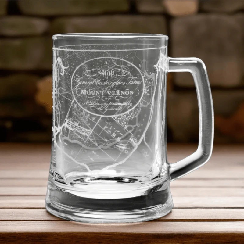 Mount Vernon Five Farms Map Beer Tankard - Image 3