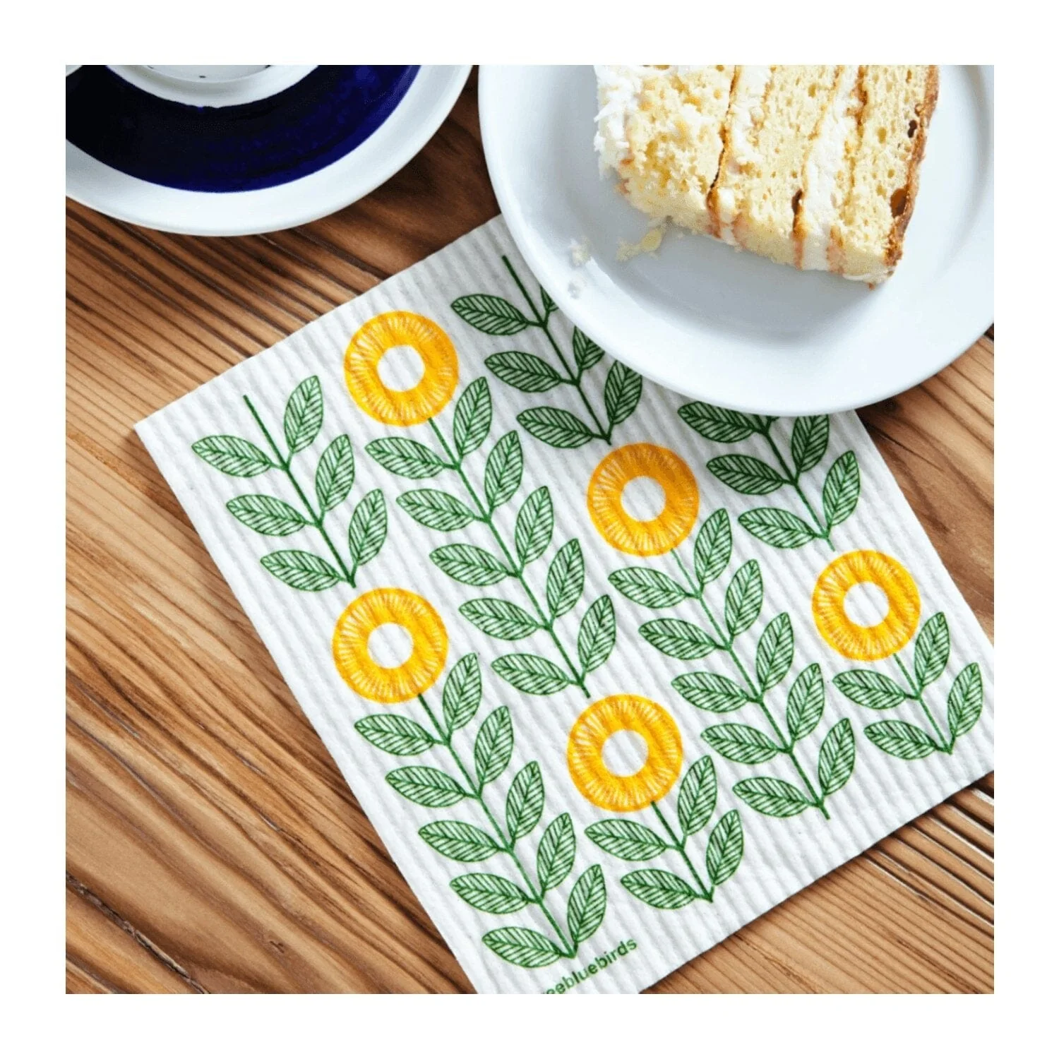 Eco-friendly Swedish Dishcloth - Sunflowers - Image 2