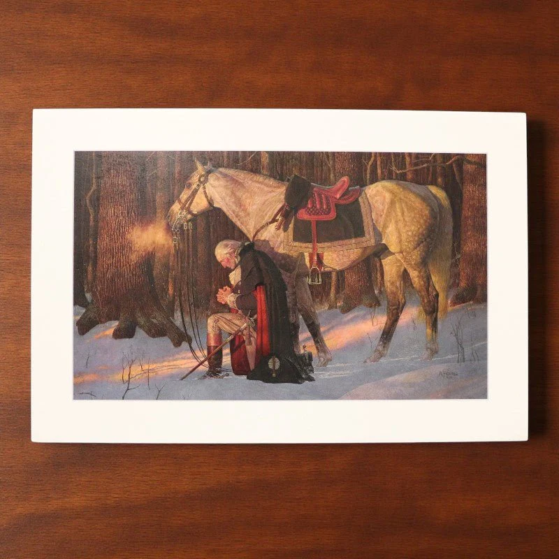 George Washington’s Prayer at Valley Forge – Foam Canvas Print - Image 3