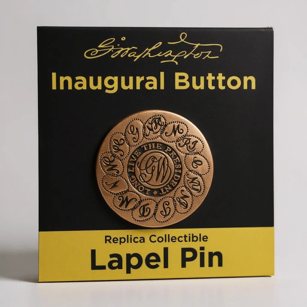 George Washington Inaugural Button- States - Image 3