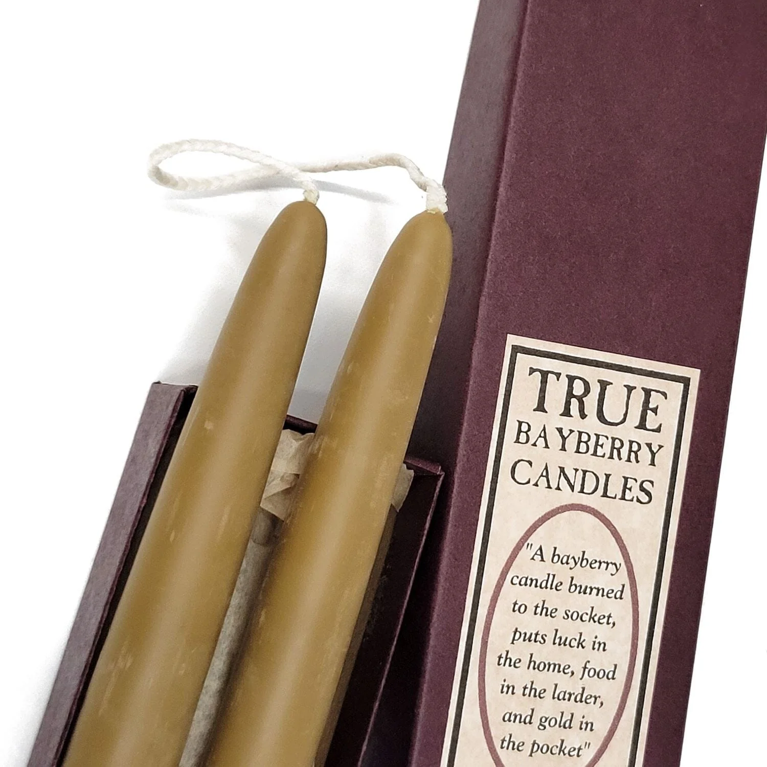 Hand Dipped 8" True Bayberry Candles - Image 4