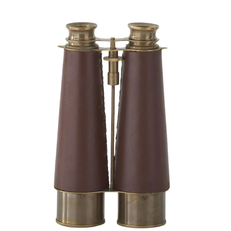 Brass and Brown Vegan Leather Binoculars - Image 2