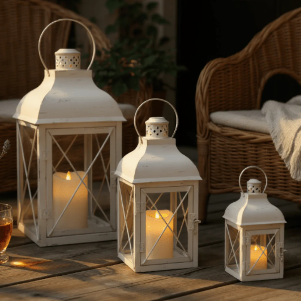 Cream Lanterns- Assorted sizes