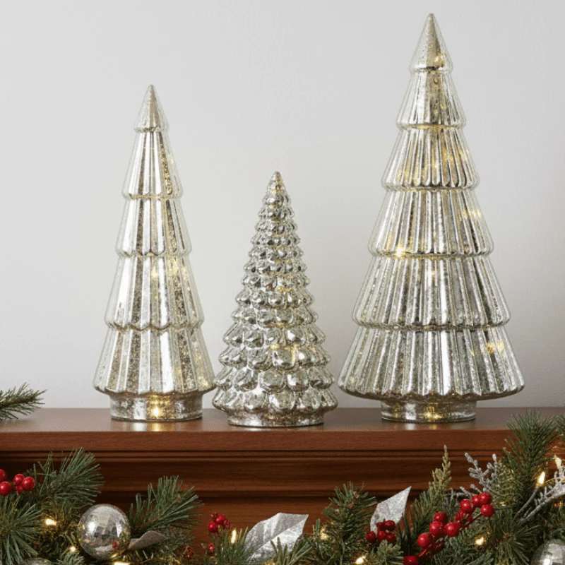 LED Glass Tree- Assorted Sizes