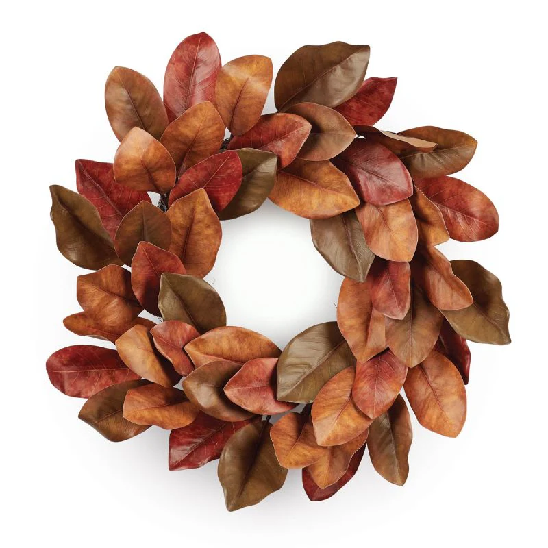 Magnolia Leaf Wreath – 24" - Image 2
