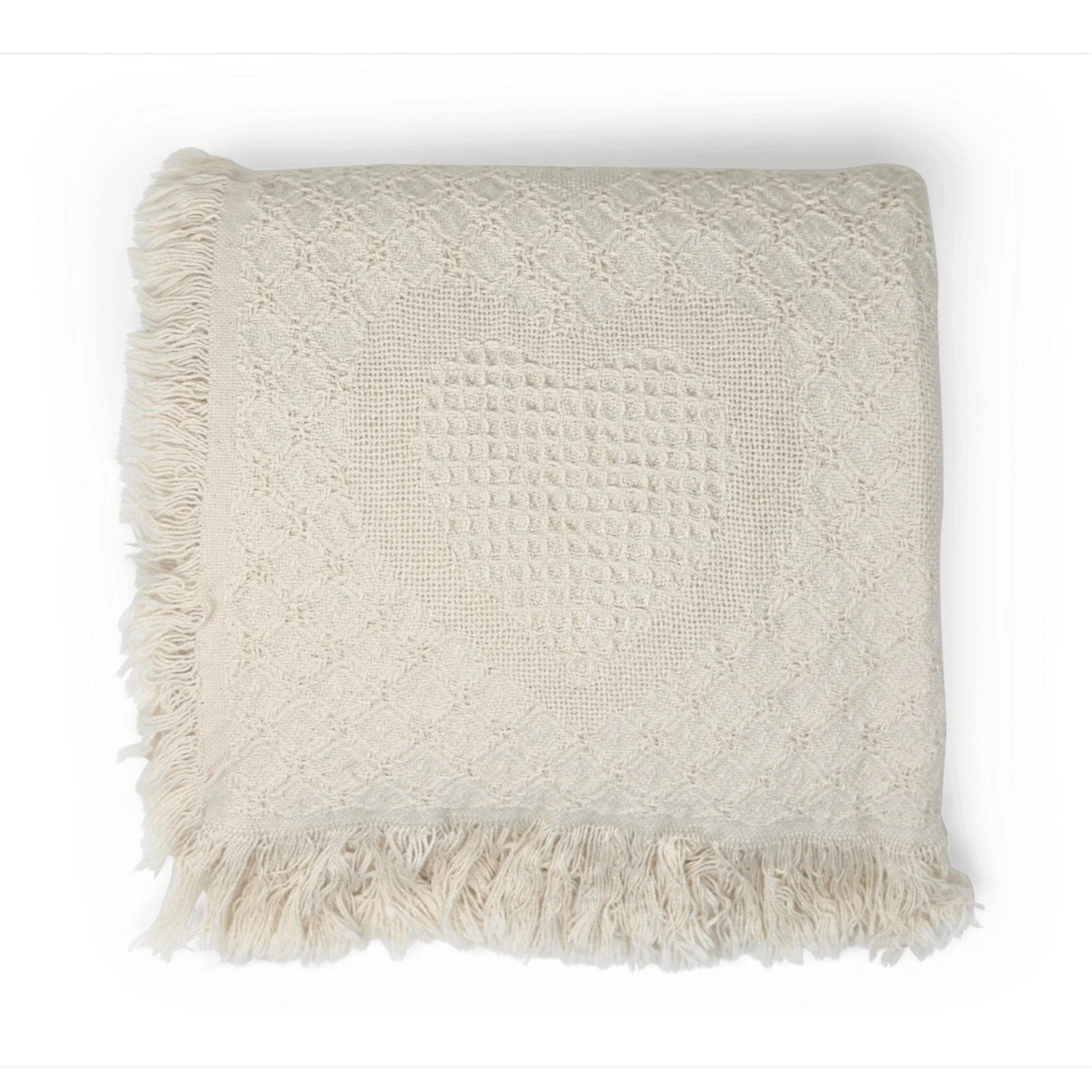 Heart Motif Throw - Made In USA - Image 2