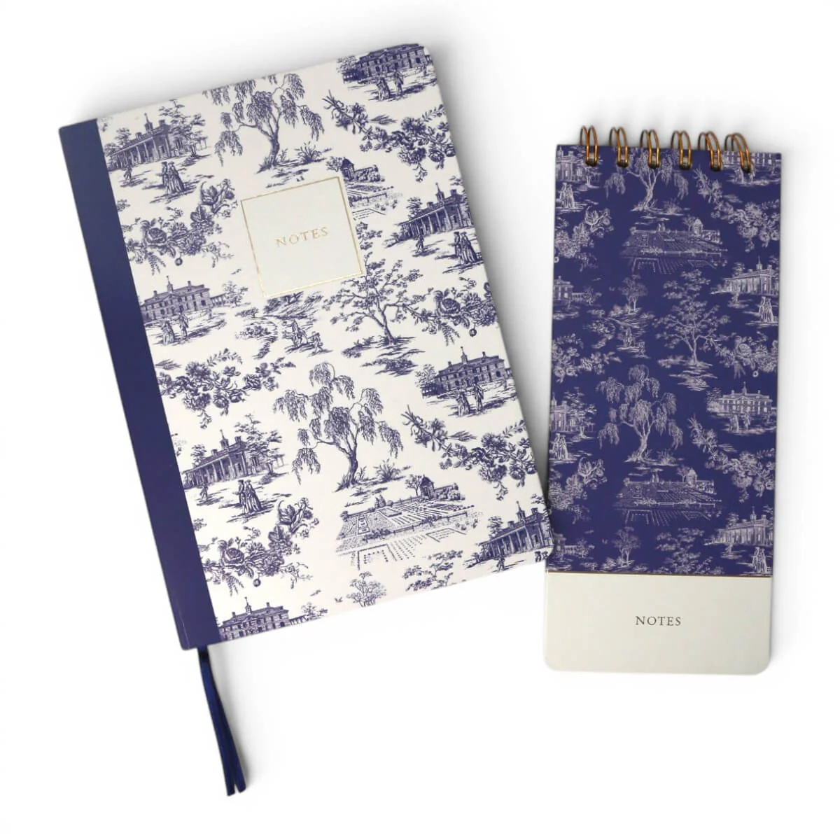 Mount Vernon Blue Toile A5 Notebook - Image 3