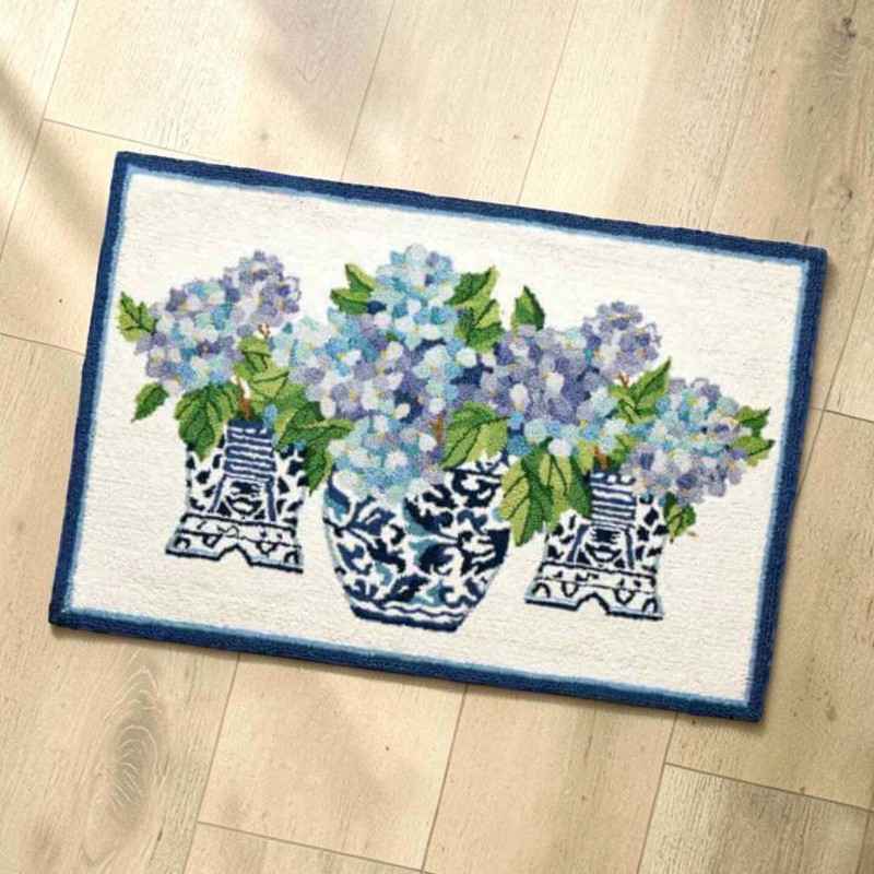 Chinoiserie Hydrangeas Wool Hook - Image 2