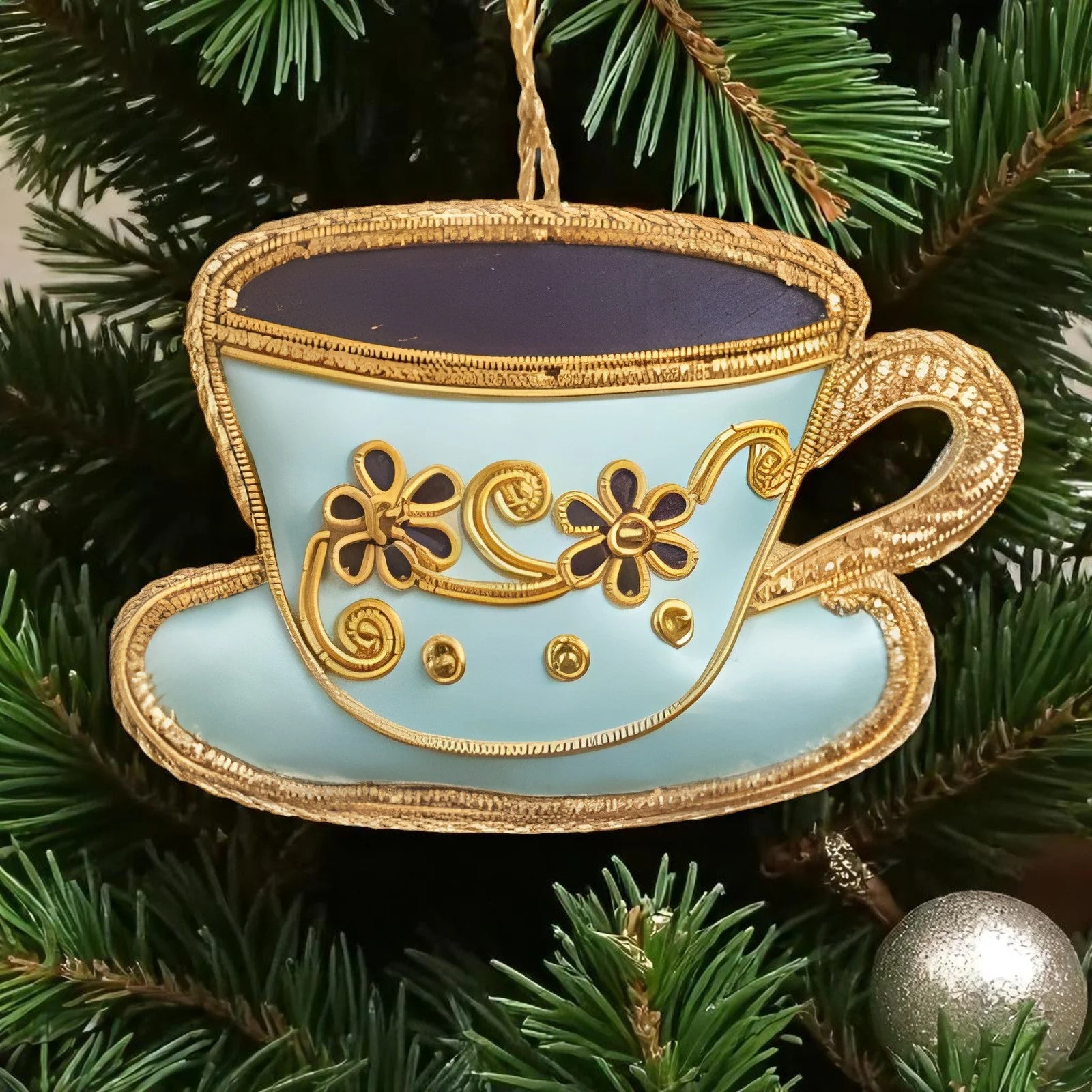 Tea Party Teacup Ornament St Nicolas