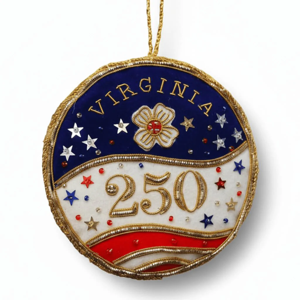 Virginia 250th Anniversary Dogwood Ornament St. Nicolas - Image 2