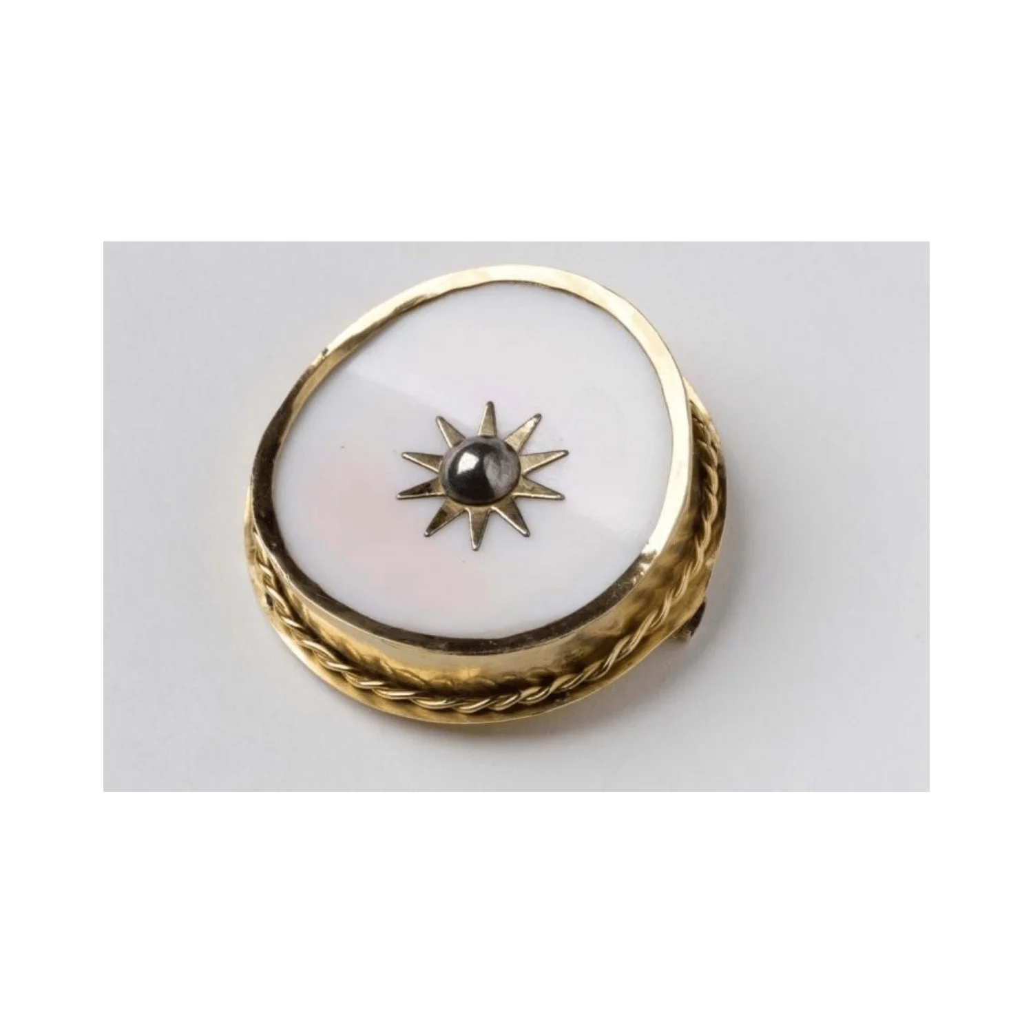 Sterling Silver and Mother of Pearl Star Button Pendant - Image 2