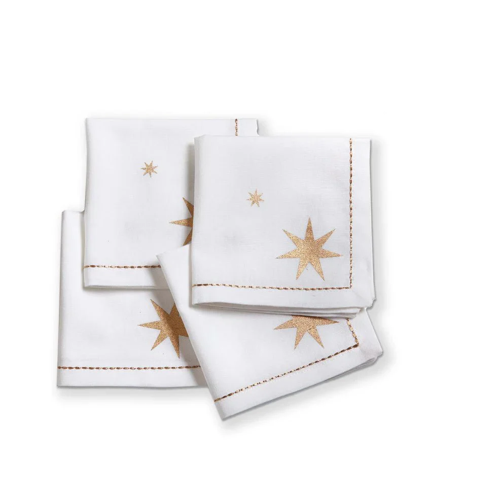 Starlight Cocktail Napkins – Set of 4 - Image 2