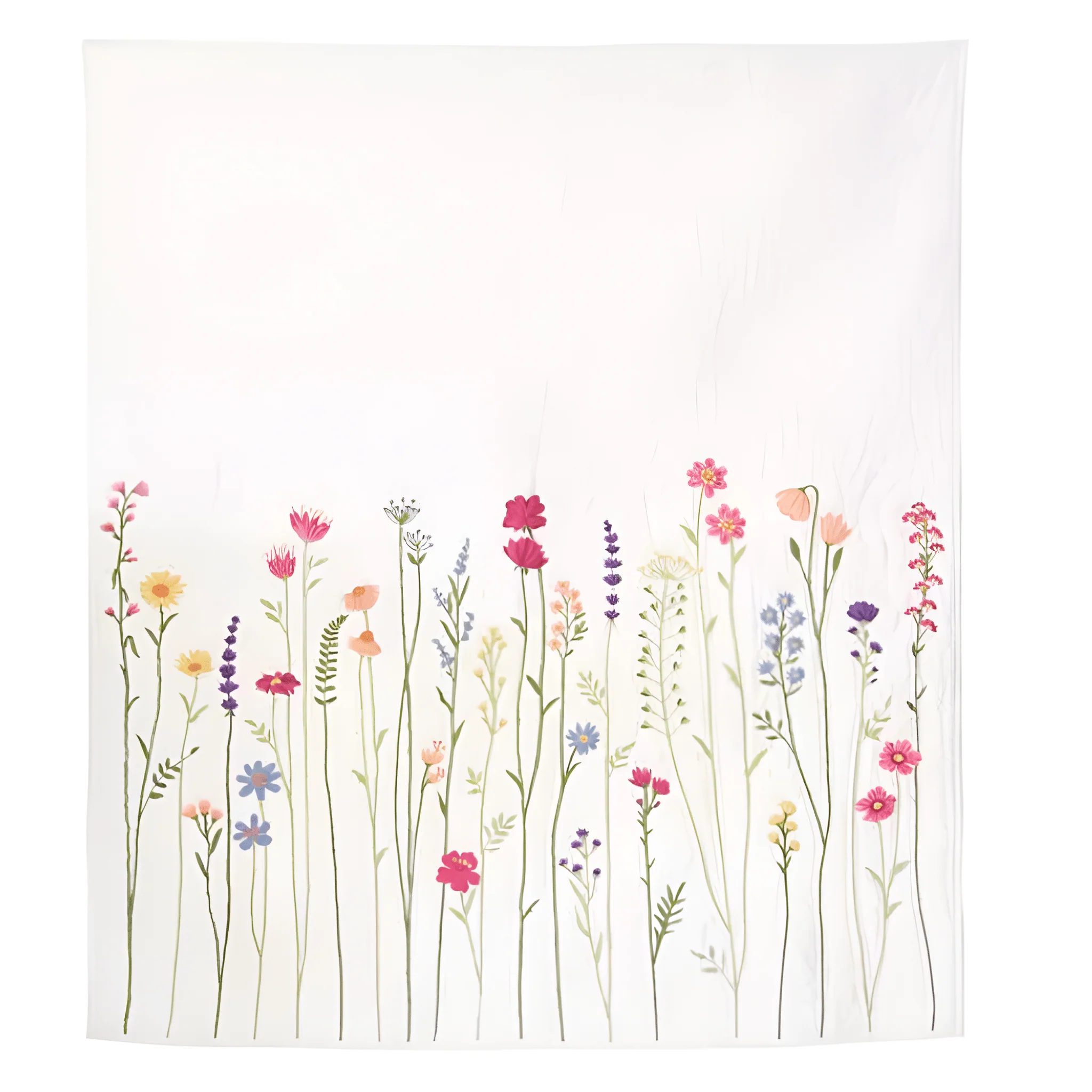 Botanical Embroidered Cotton Throw - Image 2